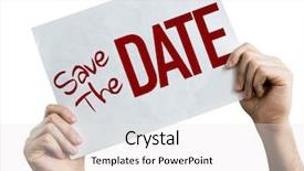  Presentation with save - Theme consisting of save the date placard isolated background and a white colored foreground
