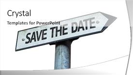  Presentation with save - Slides having save the date sign isolated background and a white colored foreground