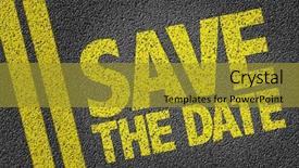  Presentation with save - Amazing presentation design having save the date written backdrop and a gold colored foreground