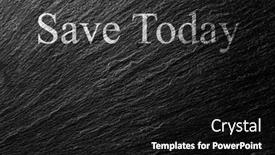  Presentation with today - PPT theme enhanced with save-today-chalk-text background and a black colored foreground
