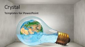  Presentation with global warming - Colorful slide deck enhanced with save world - global warming question backdrop and a light gray colored foreground