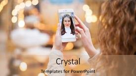  Presentation with hands holding - Presentation having savers - beautiful female hands holding background and a coral colored foreground