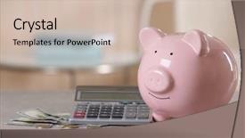  Presentation with power bank - Audience pleasing presentation theme consisting of saving electric power concept ceramic backdrop and a soft green colored foreground