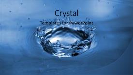  Presentation with land and water pollution - PPT theme having saving environment - soft water background background and a  colored foreground