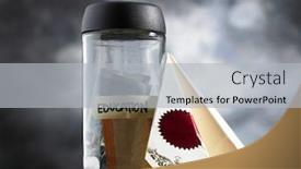  Presentation with saving - PPT layouts featuring saving-saving-label-with-education background and a light gray colored foreground