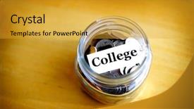  Presentation with investment money - Slide set consisting of savings and investment ira 401k background and a gold colored foreground