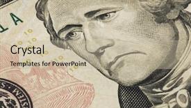  Presentation with tears - Presentation with savings bond - sad president hamilton with tears background and a mint green colored foreground
