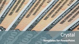  Presentation with bonds - Beautiful slides featuring savings bonds for a child' backdrop and a ocean colored foreground