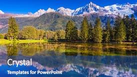  Presentation with fall lake - Audience pleasing PPT layouts consisting of  backdrop and a  colored foreground