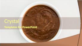  Presentation with bbq - Cool new PPT theme with savor - bbq sauce backdrop and a tawny brown colored foreground