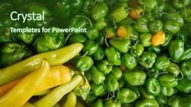  Presentation with mexican chili - Presentation theme having savor - mexican market vegetables chili habanero background and a tawny brown colored foreground