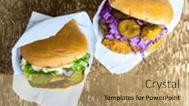  Presentation with thai - Presentation theme with savor-the-exquisite-delights-juicy background and a coral colored foreground