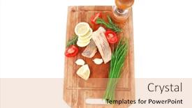  Presentation with salmon grilled fish salmon grilled - 