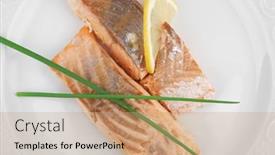  Presentation with salmon grilled fish salmon grilled - 