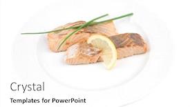  Presentation with salmon grilled fish salmon grilled - 