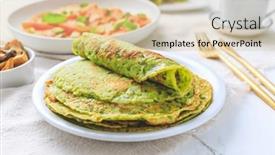  Presentation with garlic - PPT layouts enhanced with savory-wirld-garlic-ramson-bear background and a lemonade colored foreground