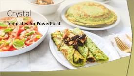  Presentation with garlic - Presentation theme consisting of savory-wirld-garlic-ramson-bear background and a lemonade colored foreground