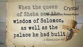  Presentation with top 150 - PPT layouts with saw the wisdom of solomon background and a  colored foreground