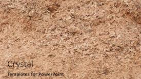  Presentation with dust - Theme having sawdust-or-wood-dust-texture background and a coral colored foreground
