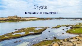  Presentation with morocco - PPT theme with sawira-morocco-iles-purpuraires background and a sky blue colored foreground