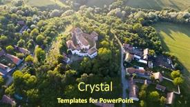  Presentation with transylvania - Theme consisting of saxon-village-viscri-in-transylvania background and a tawny brown colored foreground