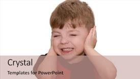  Presentation with hear - Audience pleasing PPT layouts consisting of say no - hear no evil see no backdrop and a coral colored foreground