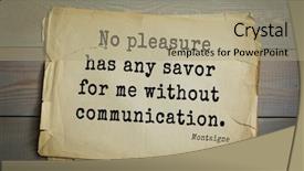  Presentation with philosopher - Cool new slides with say no paper - top-100 french writer and philosopher backdrop and a  colored foreground