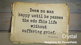  Presentation with top 150 - Cool new presentation design with say no paper - top-150 sophocles athenian playwright tragedian backdrop and a coral colored foreground