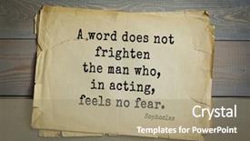  Presentation with top 150 - PPT layouts with say no paper - top-150 sophocles athenian playwright tragedian background and a  colored foreground