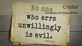  Presentation with top 150 - Audience pleasing PPT layouts consisting of say no paper - top-150 sophocles athenian playwright tragedian backdrop and a  colored foreground