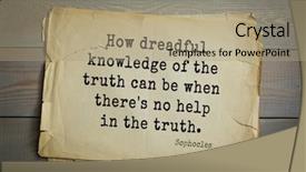  Presentation with top 150 - Colorful PPT theme enhanced with say no paper - top-150 sophocles athenian playwright tragedian backdrop and a coral colored foreground