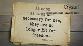  Presentation with mystic - Presentation theme having say no paper - top-25 pythagoras greek philosopher mathematician background and a mint green colored foreground