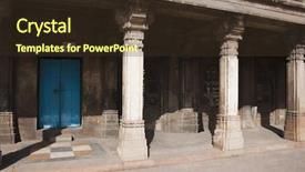  Presentation with masjid is the principal mosque - Presentation theme consisting of sayad sidi mosque ahmedabad gujarat background and a tawny brown colored foreground