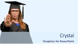  Presentation with student bad attitude - Amazing theme having saying no expressing security defense backdrop and a  colored foreground