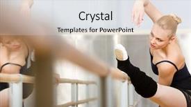  Presentation with ballerina shoes bear - Audience pleasing slide deck consisting of motorcycle chromed engine closeup detail backdrop and a gray colored foreground