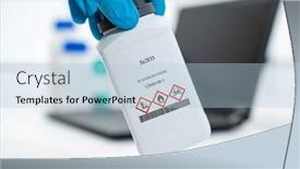  Presentation with plastic packaging - Slides having sc2o3-scandium-oxide-scandia-cas background and a light blue colored foreground