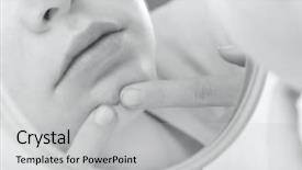  Presentation with mirror - Slide deck consisting of scabs - child looking in mirror picking background and a  colored foreground