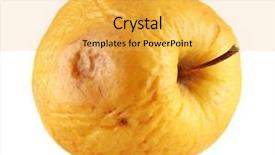  Presentation with skin - Presentation theme enhanced with scabs - yellow apple as problem skin background and a yellow colored foreground