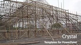  Presentation with scaffolding - Amazing presentation design having scaffolding stage china bamoo opera backdrop and a gray colored foreground