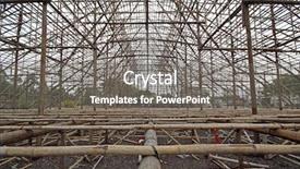  Presentation with scaffolding - Slides having scaffolding stage china bamoo opera background and a gray colored foreground