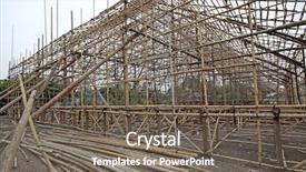  Presentation with scaffolding - Amazing PPT layouts having scaffolding stage china bamoo opera backdrop and a gray colored foreground