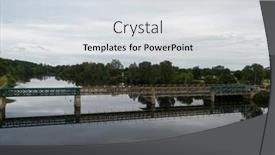  Presentation with bridge maintenance - Presentation consisting of scaffolding-used-for-maintenance background and a light gray colored foreground