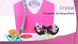  Presentation with holiday - PPT theme having scales-and-holiday-attributes-isolated background and a lavender colored foreground