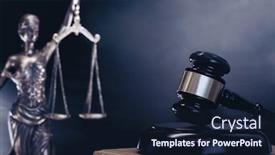  Presentation with legal - Presentation theme having scales-of-justice-and-gavel background and a wine colored foreground