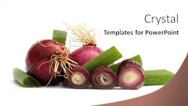  Presentation with purple spring - PPT layouts with scallion-purple-spring-onion background and a white colored foreground