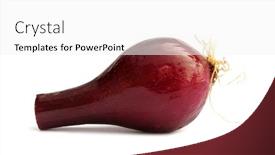  Presentation with purple spring - Audience pleasing PPT layouts consisting of scallion-purple-spring-onion backdrop and a white colored foreground