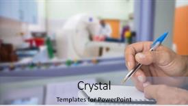  Presentation with writing google - Cool new PPT theme with scan body human - close up of man writing backdrop and a light blue colored foreground