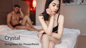  Presentation with failure - Slide set consisting of scandal - love partners have problems background and a coral colored foreground