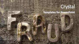  Presentation with scandal - Audience pleasing PPT theme consisting of scandal crime - fraud concept backdrop and a tawny brown colored foreground