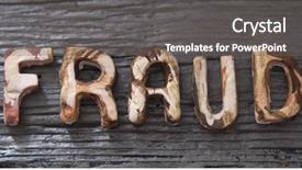  Presentation with scandal - Cool new slide deck with scandal crime - fraud concept backdrop and a gray colored foreground
